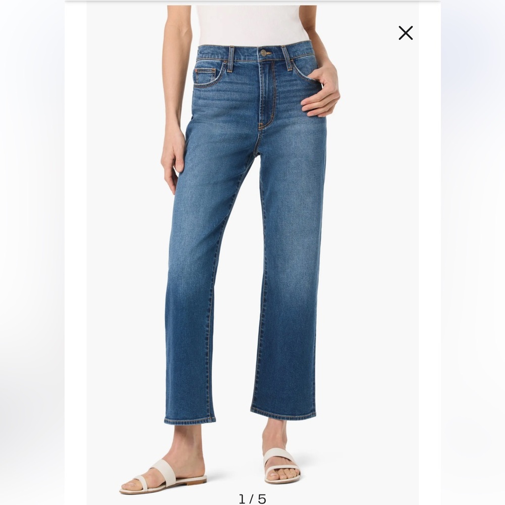 Hudson Noa Mercy wash Straight ankle high waist zipper soft stretch 30 jeans